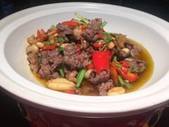 菜籽油炒衡东黄牛肉-老湘村·湖南土菜(天河维多利店)