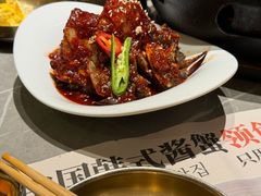 -草家酱蟹炭火烤肉店(珲春南路一店)