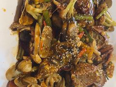 -东来菜馆•手抓海鲜家常菜•海鲜锅贴(鸽子窝店)