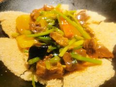 一个锅巴和时蔬-薇酌饮·陕西菜(南门外店)