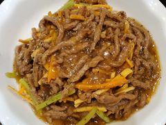 撒子牛肉丝-刘胖子家常菜·蹄花焖藕(中南店)
