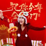 深圳麦当劳发财树下来一个新年新愿望吧！