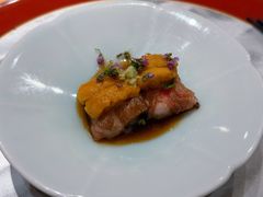 和牛甜虾海胆卷佐烧肉汁-鮨青(恒基名人购物中心店)