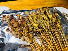烤鸡皮串-木屋烧烤(万德庄店)