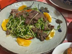 花生苗炒牛柳-龙桥私厨·姜花菊花过桥鱼·顺德菜(容桂店)