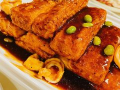 黑椒虾仁豆腐-大鸭梨烤鸭店(花园村店)
