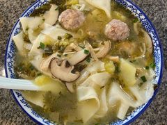 土豆咸菜肉丸子面皮-天台徐家小吃