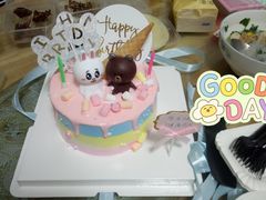 双层生日蛋糕唯有暴富-昔木生日蛋糕(汉口店)