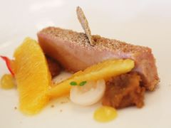 Salon&nbsp;de&nbsp;Ville&nbsp;の&nbsp;法式鹅肝&nbsp;英式蛋糕脆片&nbsp;甜橙&nbsp;栗子&nbsp;荔枝（横）-Salon de Ville浦江汇(上海外滩华尔道夫酒店店)