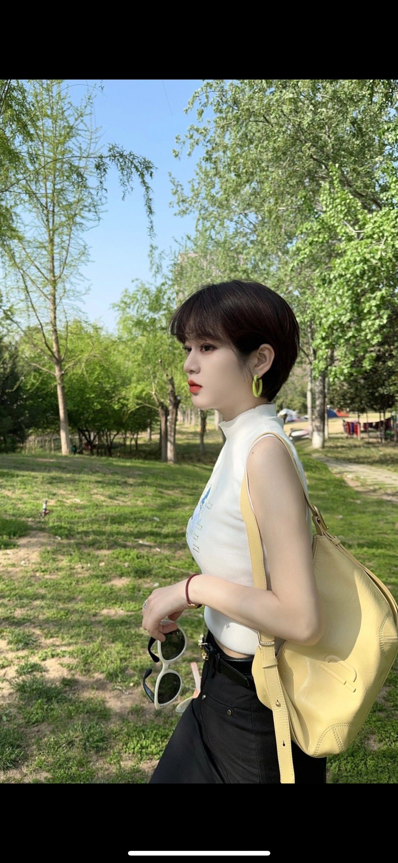 春天的短发真的很治愈