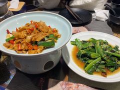 豆豉鲮鱼油麦菜-桂大叔·砂锅粥·家传闽粤菜(县西巷店)