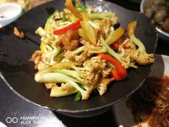 干锅有机花菜-老头儿油爆虾·知味杭州(爱琴海购物中心)