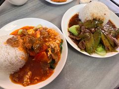 番茄滑蛋牛肉飯-芬芳甜品(同福路店)