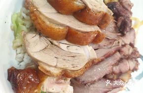 Roast Duck and Char Siu Rice