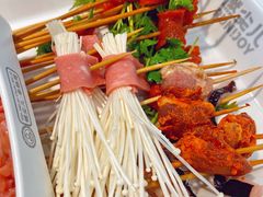培根卷金针菇-燃尖儿自助串串火锅(新业广场店)