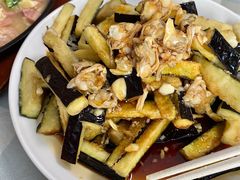 蛤蜊肉拌茄子-华春餐馆(鱼山路店)