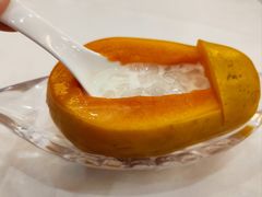 木瓜绿茶炖雪蛤-东江渔村·古典园林·30年粤菜老字号(太和店)