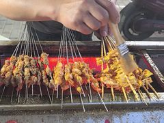 -陕北农家小吃风干羊肉剁荞面