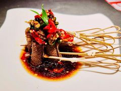 毛肚蔬菜卷-探鱼·鲜青椒爽麻烤鱼(中山大信新都汇店)