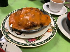 焗豬扒飯-胜利茶餐室