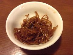 免费好吃的咸菜丝-老门框爆肚涮肉(金宝街店)