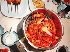 高压锅蒸大虾-蚝翅·海鲜粥·烧烤·宁夏滩羊季(玉米楼店)