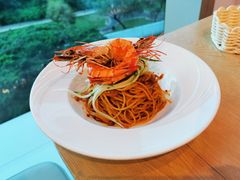 和風肉醬明蝦意大利麵-Dazzling Cafe 蜜糖吐司专卖店