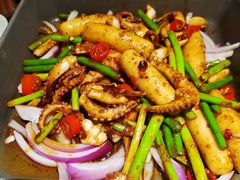 爆炒鱿鱼须-老头儿油爆虾·知味杭州(爱琴海购物中心)