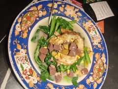 拍姜煎蛋猪红浸菜心叶-粤·向群饭店(二沙岛店)