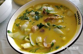 Salted Pork with Greens