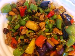 茄子肉丁小公鸡双拼拌面-文三里屯面馆(三里屯店)