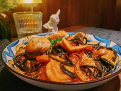 海鲜墨鱼意面-IL TEATRO 精品意大利餐厅