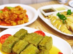 菜汁豆腐-巫记鸡饭店