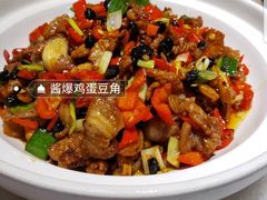 去年出新菜时的酱爆鸡蛋豆角-京城小江南·北京烤鸭·江南土菜·白鱼(中关村店)
