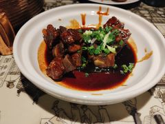 蒜香蜜汁排骨-绿茶餐厅(朝阳大悦城店)