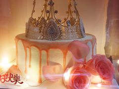 粉玫瑰皇冠蛋糕-艾加柒克蛋糕茶歇甜品台(春熙路店)