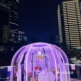 坐在星空泡泡屋里看遍国贸繁华，浪漫在蔓延～