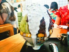 抹茶生乳かき氷-WONDER ICE 萬得冰田(建設路总店)