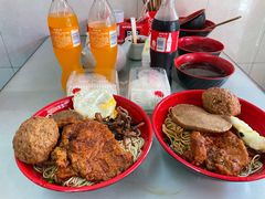 辣肉荷包蛋兰花干汤面-小无锡面馆