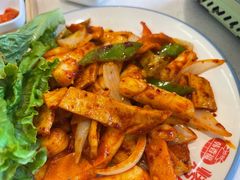 年糕炒鱼饼-韩香福烤肉庄园(荣成店)
