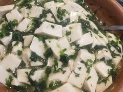 荠菜虾仁嫩豆腐-兰溪小馆(东直门簋街店)