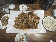 -东来菜馆•手抓海鲜家常菜•海鲜锅贴(鸽子窝店)