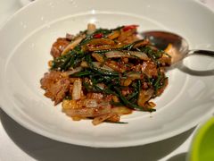 葱炒羊肉-悦轩中餐厅·高空江景·杭州柏悦酒店