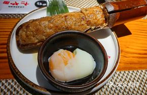 Soft-Boiled Egg with Meatballs