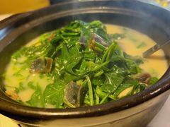 上汤皮蛋煮枸杞叶-百味馆·粤菜·湛江菜(后海花园店)