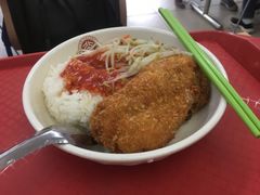 爆汁鸡排饭-北京大学-学五食堂