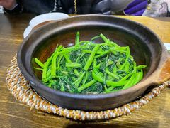 啫啫虾酱空心菜-熠盛粤味(永康路店)
