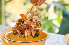 Sichuan Spicy Skewers in Bowl