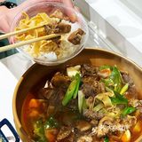 在花园里吃正宗湘菜👋鲜辣可口把我香迷糊了