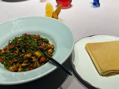 红宝蒜苔花螺煎饼-怡情荟•海鲜青岛菜(五四广场旗舰店)